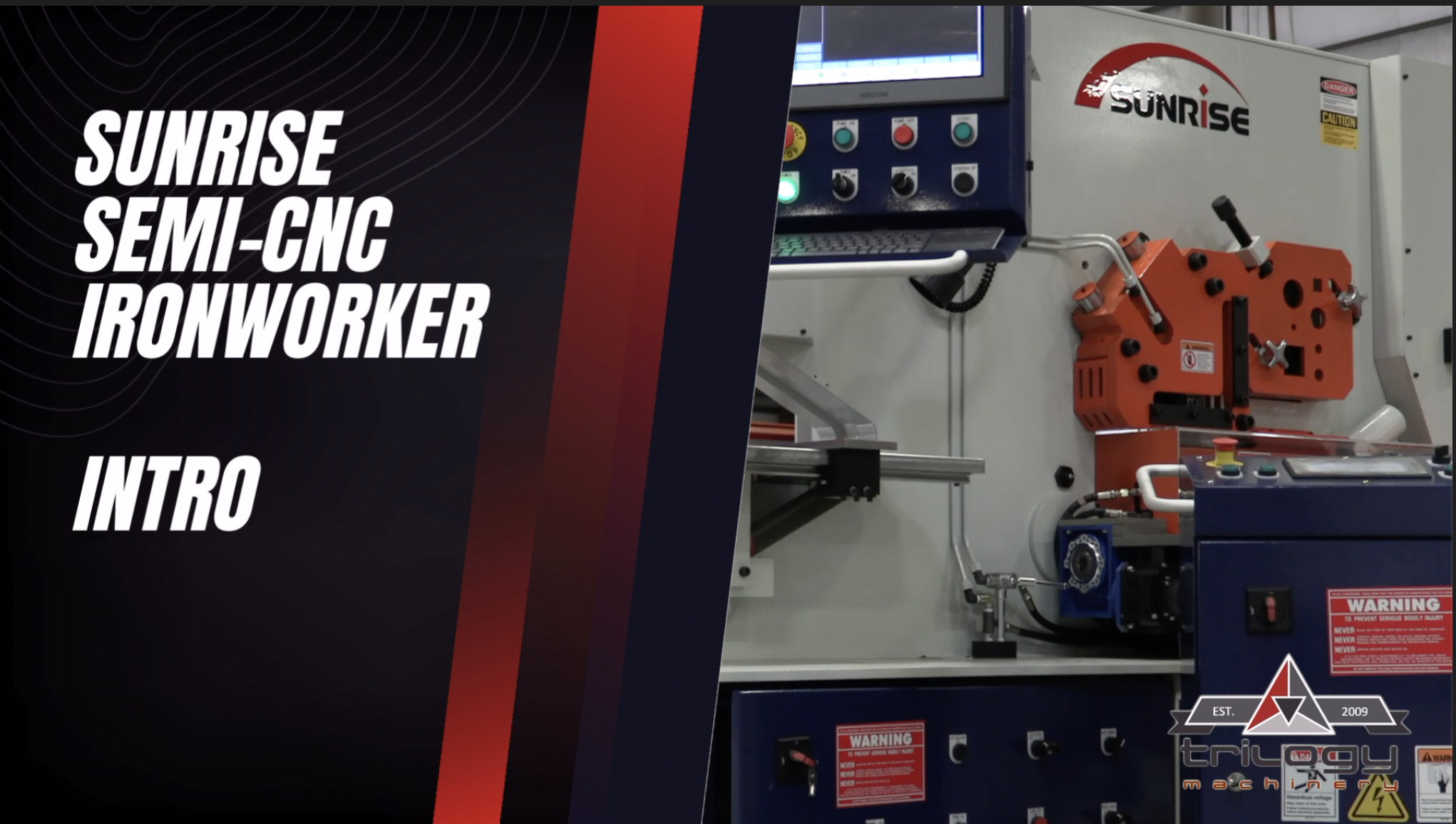 Sunrise CNC Ironworker Overview and Walk-Around Tour