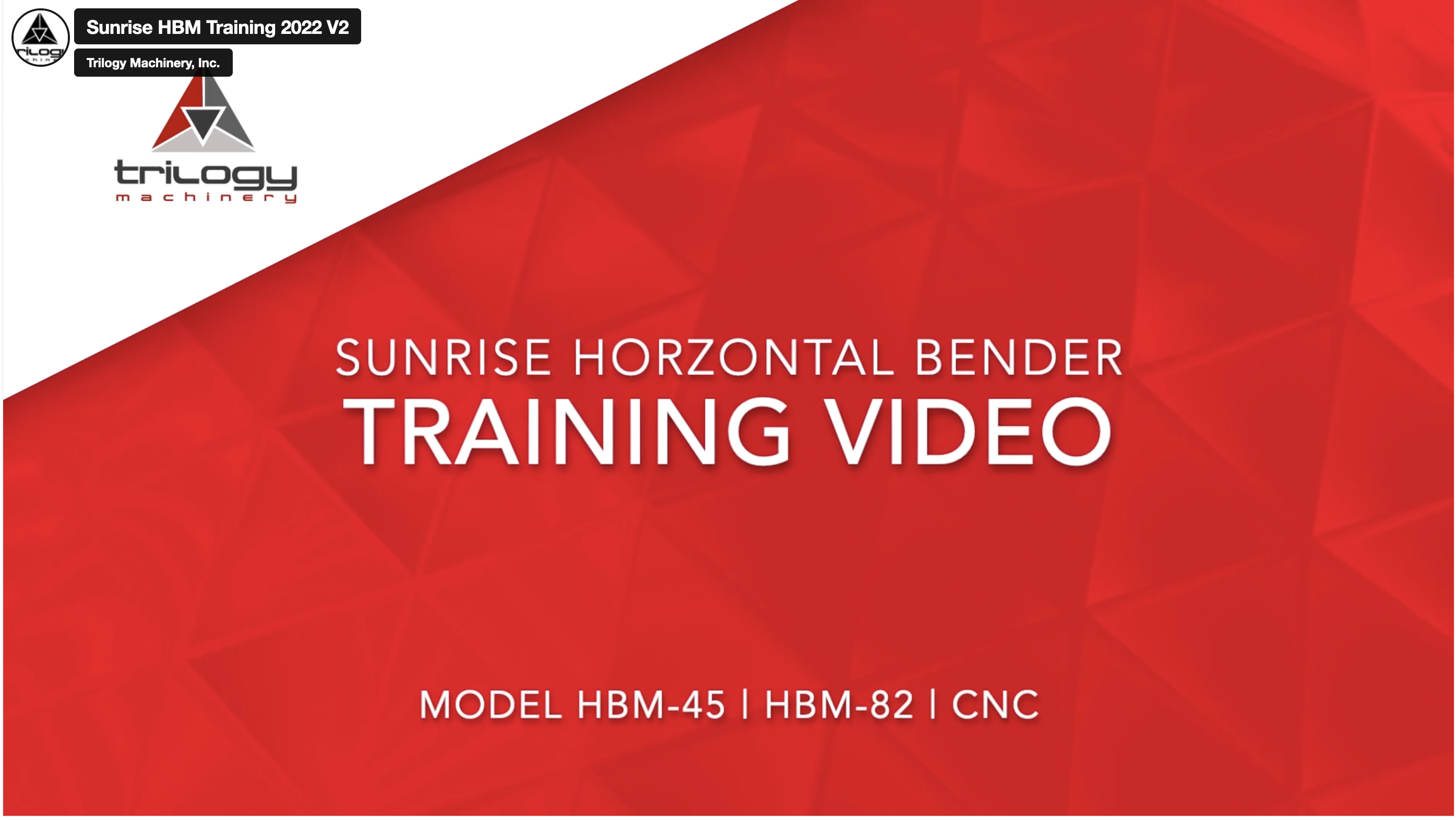 Sunrise HBM Training Video