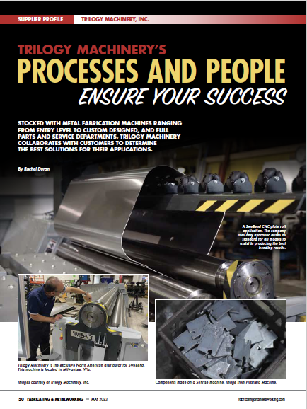 Trilogy Machinery’s Process and People Ensure Your Success